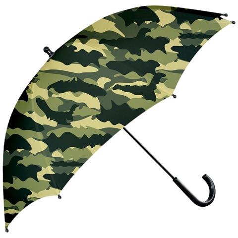 Mucky Wear Kids Army Camo Waterproof Umbrella - Polyester Pongee W/ Polished Steel Handles
