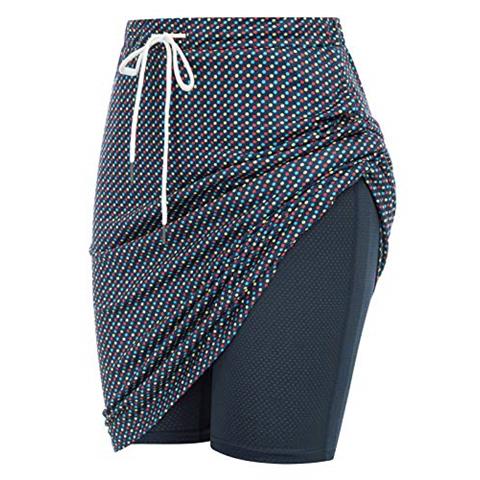 JACK SMITH Women's Stretchy Knee Length Skirt Athletic Skort Drawstring Waist with Pockets
